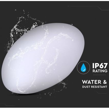Lampe d'extérieur LED RVB à intensité variable LED/1W/230V 28cm IP67 + télécommande