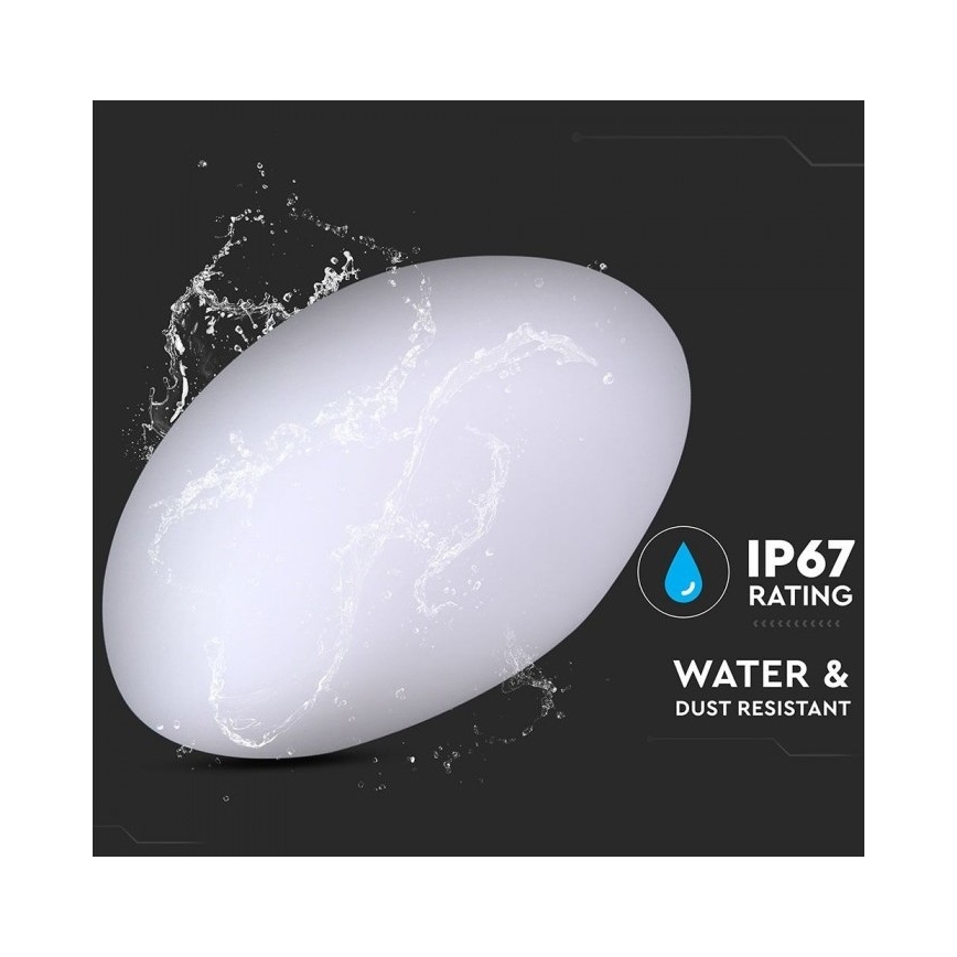 Lampe d'extérieur LED RVB à intensité variable LED/1W/230V 28cm IP67 + télécommande