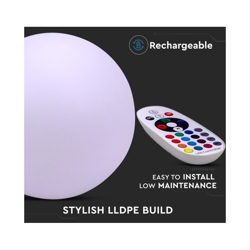 Lampe d'extérieur LED RVB à intensité variable LED/1W/230V 30cm IP67