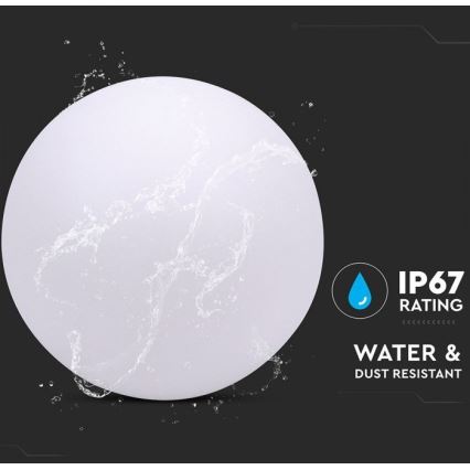 Lampe d'extérieur LED RVB à intensité variable LED/1W/230V 30cm IP67