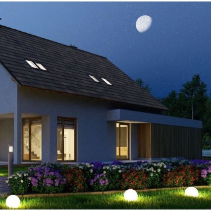 Lampe d'extérieur LED RVB à intensité variable LED/1W/230V 30cm IP67