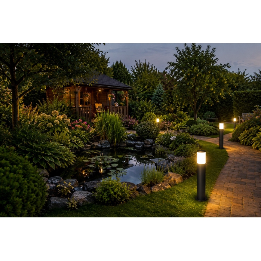 Lampe d'extérieur LOPPA 1xE27/60W/230V 45 cm IP44 noire