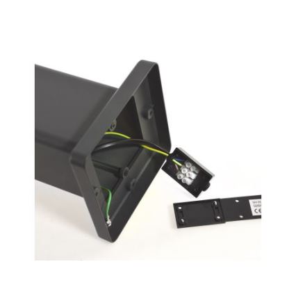 Lampe d'extérieur SANTA 1xE27/60W/230V 50 cm IP54 noire