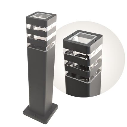 Lampe d'extérieur SANTA 1xE27/60W/230V 50 cm IP54 anthracite