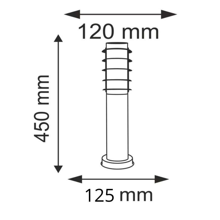 Lampe d'extérieur SERENA 1xE27/10W/230V IP44 45 cm anthracite