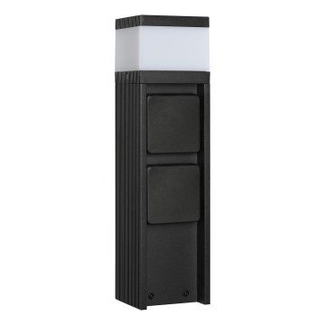 Lampe d'extérieur VESPER avec 2 prises 1xG9/5W/230V IP44 30 cm, noire