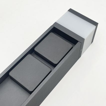 Lampe d'extérieur VESPER avec 2 prises 1xG9/5W/230V IP44 30 cm, noire