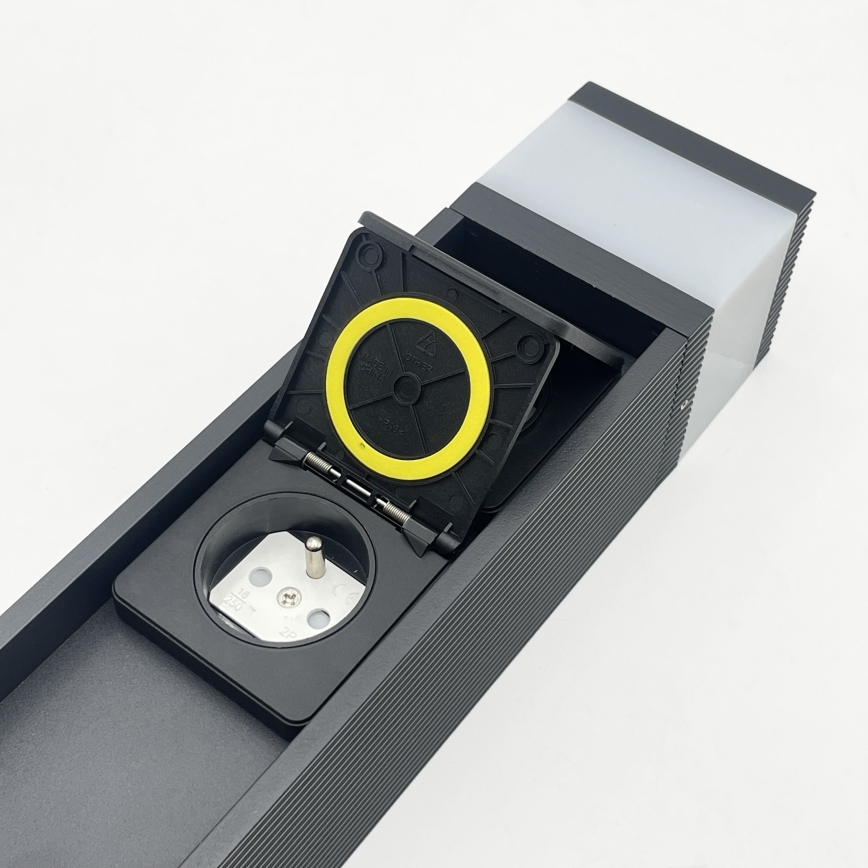 Lampe d'extérieur VESPER avec 2 prises 1xG9/5W/230V IP44 30 cm, noire