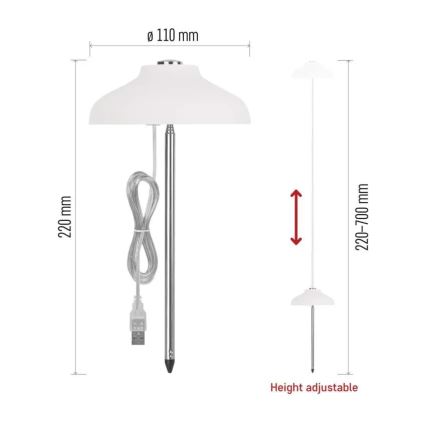 Lampe d'intérieur LED pour culture de plantes GROW LED/5W/5V