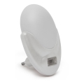 Lampe d'orientation sur prise avec détecteur de crépuscule LED/1W/230V