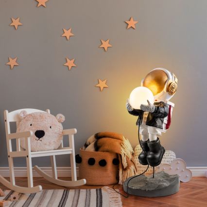 Lampe enfant ASTRONAUT 1xE14/40W/230V cuivre