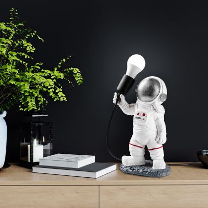 Lampe enfant ASTRONAUT 1xE27/40W/230V argent/blanc
