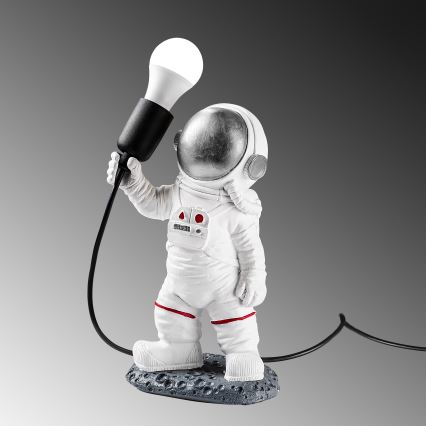 Lampe enfant ASTRONAUT 1xE27/40W/230V argent/blanc