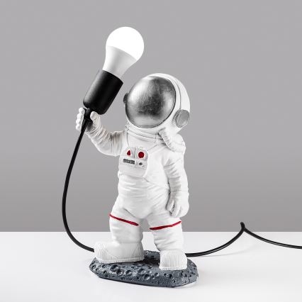Lampe enfant ASTRONAUT 1xE27/40W/230V argent/blanc