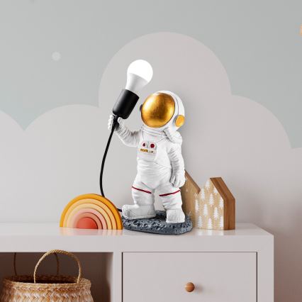 Lampe enfant ASTRONAUT 1xE27/40W/230V cuivre/blanc