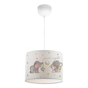 Lampe enfant CANDY 1xE27/40W/230V blanche/beige