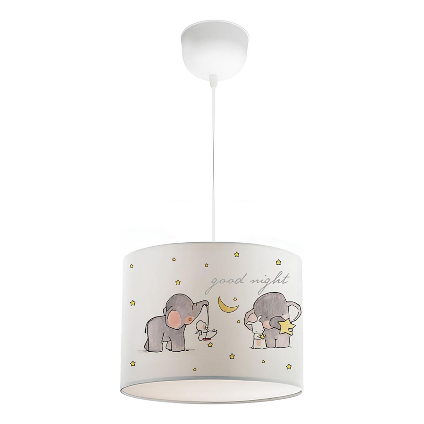 Lampe enfant CANDY 1xE27/40W/230V blanche/beige