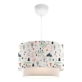 Lampe enfant CANDY 1xE27/40W/230V blanche/multicolore