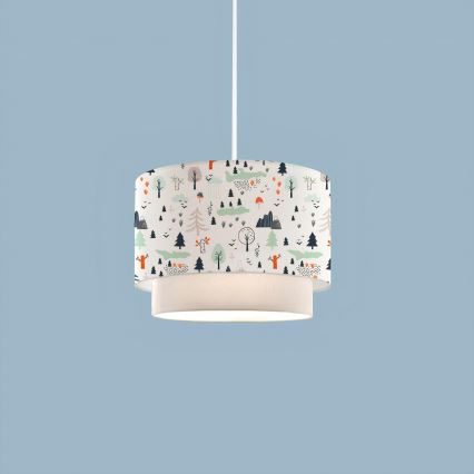 Lampe enfant CANDY 1xE27/40W/230V blanche/multicolore