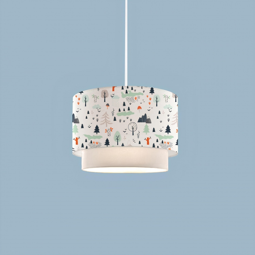 Lampe enfant CANDY 1xE27/40W/230V blanche/multicolore