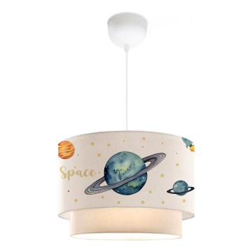 Lampe enfant CANDY 1xE27/40W/230V blanche/multicolore