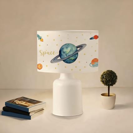 Lampe enfant CANDY 1xE27/40W/230V blanche/multicolore