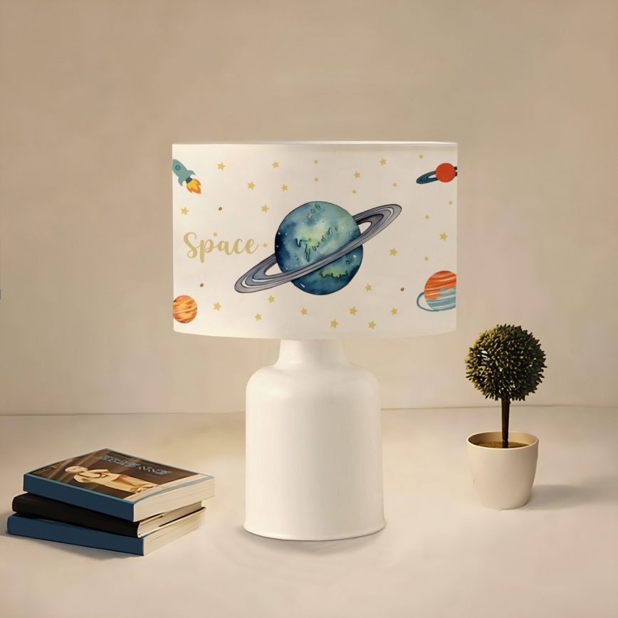 Lampe enfant CANDY 1xE27/40W/230V blanche/multicolore