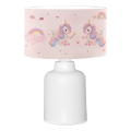 Lampe enfant CANDY 1xE27/40W/230V rose/blanche