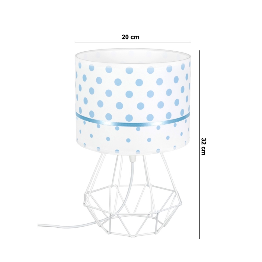 Lampe enfant PIKKI 1xE27/60W/230V bleue