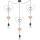 Lampe enfant TRIO 3xE27/20W/230V rose/blanc/gris