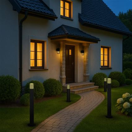 Lampe extérieur KUUSAMO 1xE27/20W/230V 74 cm IP54 anthracite