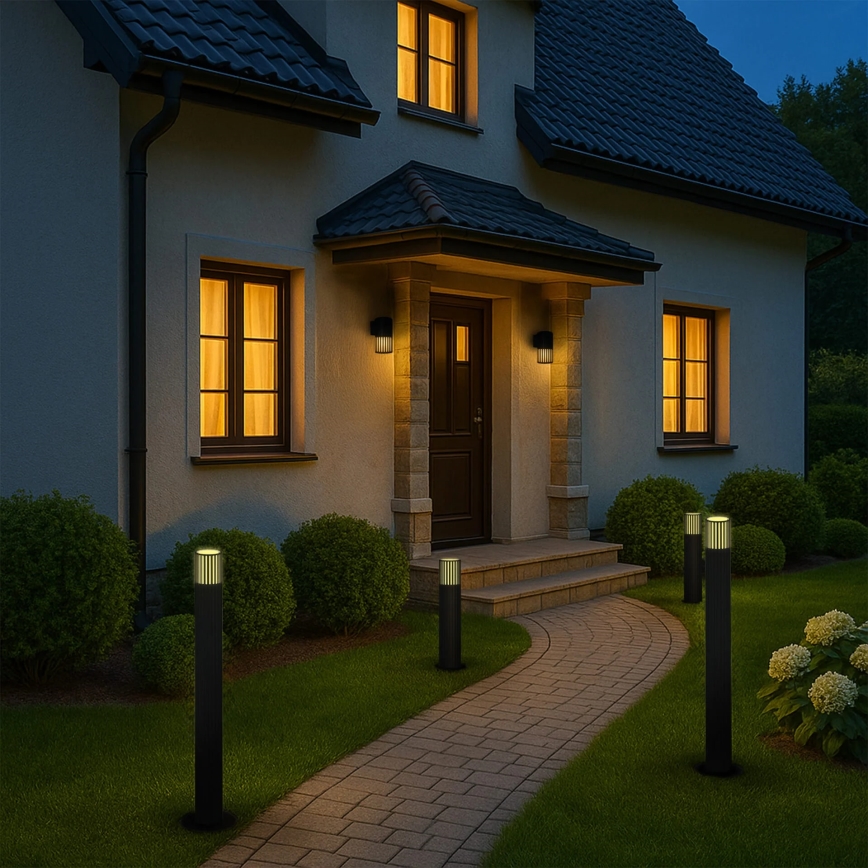 Lampe extérieur KUUSAMO 1xE27/20W/230V 74 cm IP54 anthracite