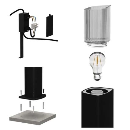 Lampe extérieur LANA 1xE27/25W/230V IP54 45 cm