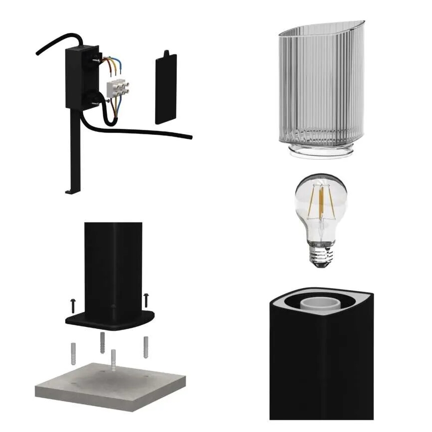 Lampe extérieur LANA 1xE27/25W/230V IP54 45 cm