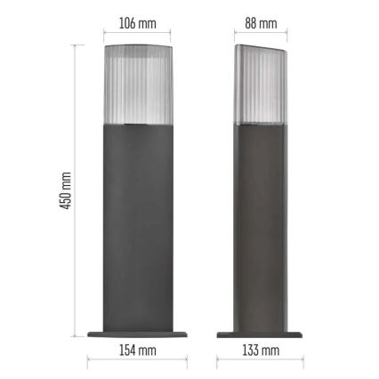 Lampe extérieur LANA 1xE27/25W/230V IP54 45 cm