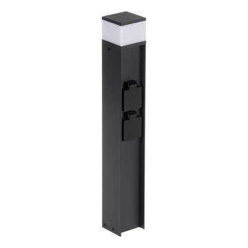 Lampe extérieure avec 2 prises DASTEN 1xG9/11W/230V 50 cm IP44 noir