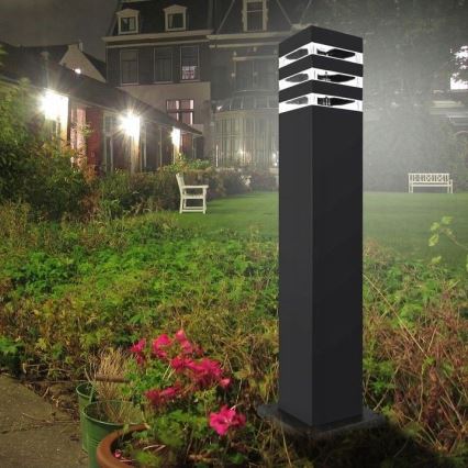 Lampe extérieure avec détecteur TEKSAS 1xE27/12W/230V IP44 44 cm anthracite