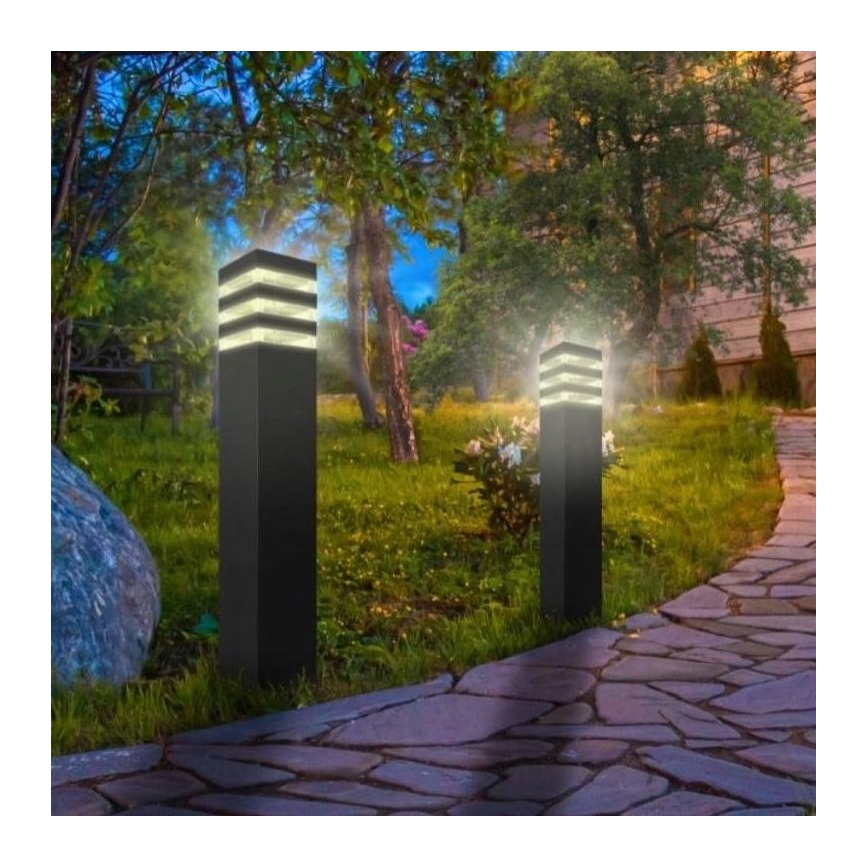 Lampe extérieure avec détecteur TEKSAS 1xE27/12W/230V IP44 44 cm anthracite