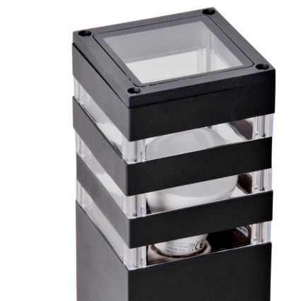 Lampe extérieure avec détecteur TEKSAS 1xE27/12W/230V IP44 44 cm anthracite