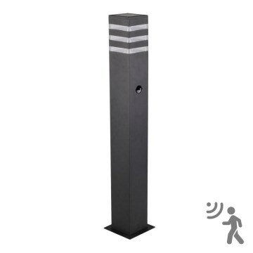 Lampe extérieure avec détecteur TEKSAS 1xE27/12W/230V IP44 74 cm anthracite