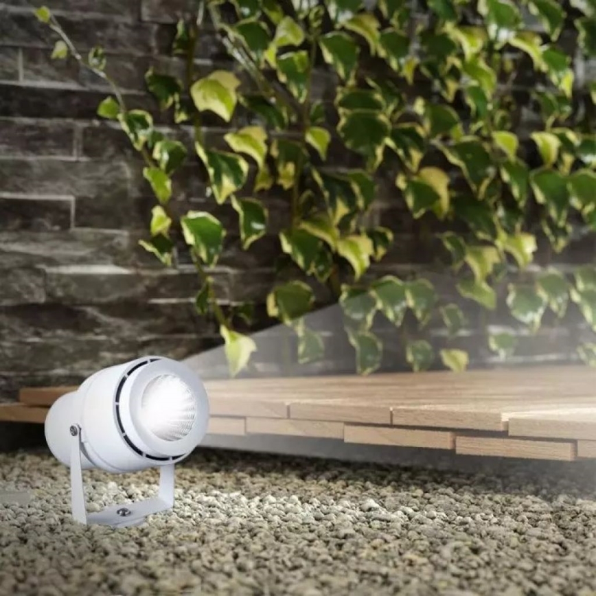 Lampe extérieure LED/12W/100-240V IP65 blanc - verre vert
