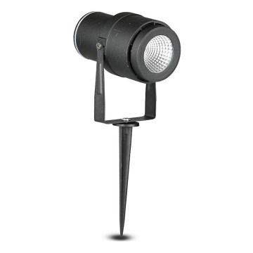 Lampe extérieure LED/12W/100-240V IP65 noir - lumière verte