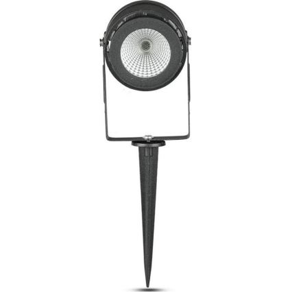 Lampe extérieure LED/12W/100-240V IP65 noir - lumière verte