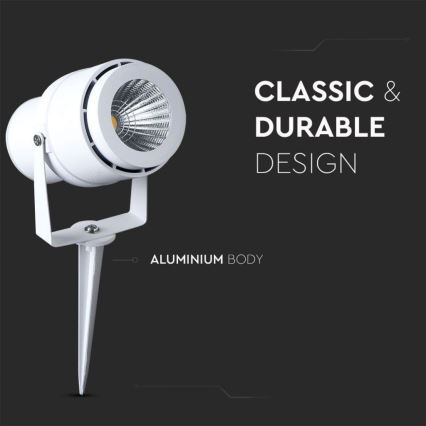 Lampe extérieure LED/12W/110-240V IP65 3000K blanc