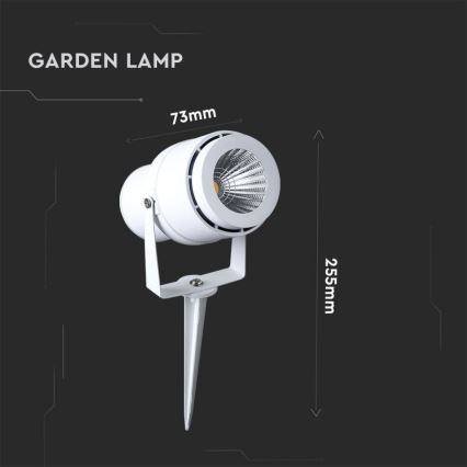 Lampe extérieure LED/12W/110-240V IP65 3000K blanc