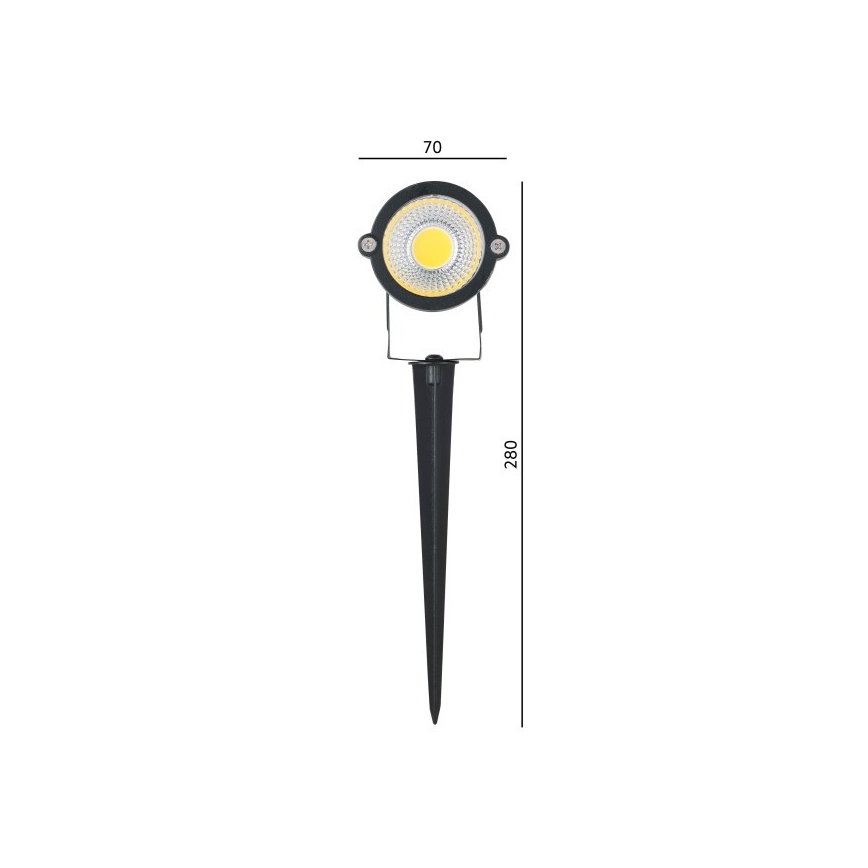 Lampe extérieure LED BLAKE LED/5W/230V 4000K IP65 noire