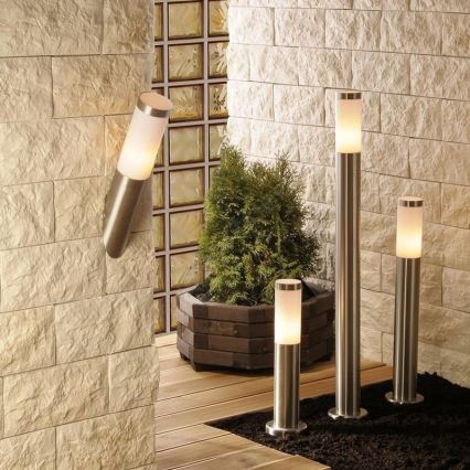 Lampe d'extérieur LED RGBW dimmable LIVIA 1xE27/6,5W/230V 2700-6500K Wi-Fi 100 cm IP44 argentée