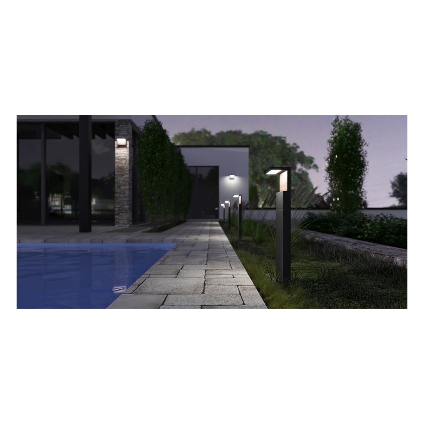 Lampe extérieure NATURA LED/12W/230V 4000K 60 cm IP65 marron/anthracite