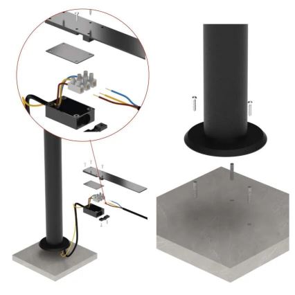 Lampe extérieure NIKA LED/12,5W/230V IP44 50 cm