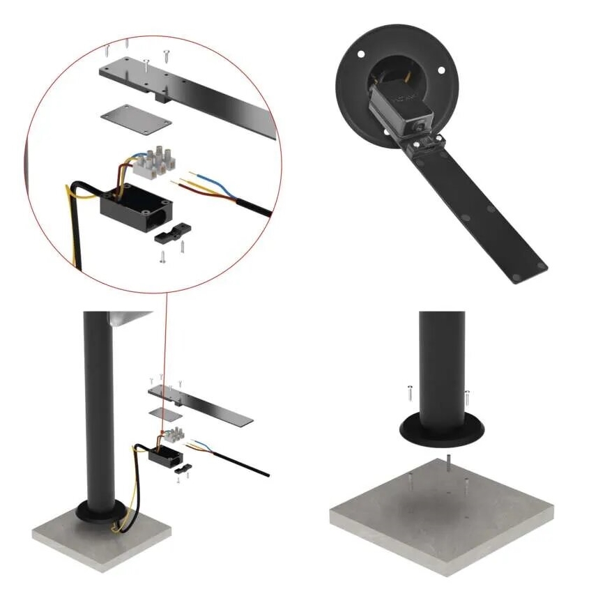 Lampe extérieure NIKA LED/12,5W/230V IP44 80 cm